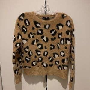 Express Leopard print sweater XS